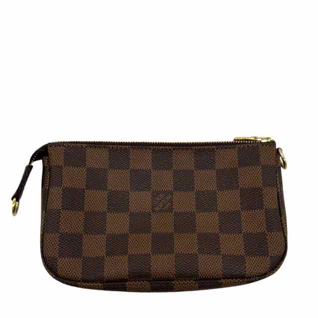 LOUIS VUITTON Damier Ebene Mini Pochette Brown (Pre-Owned)