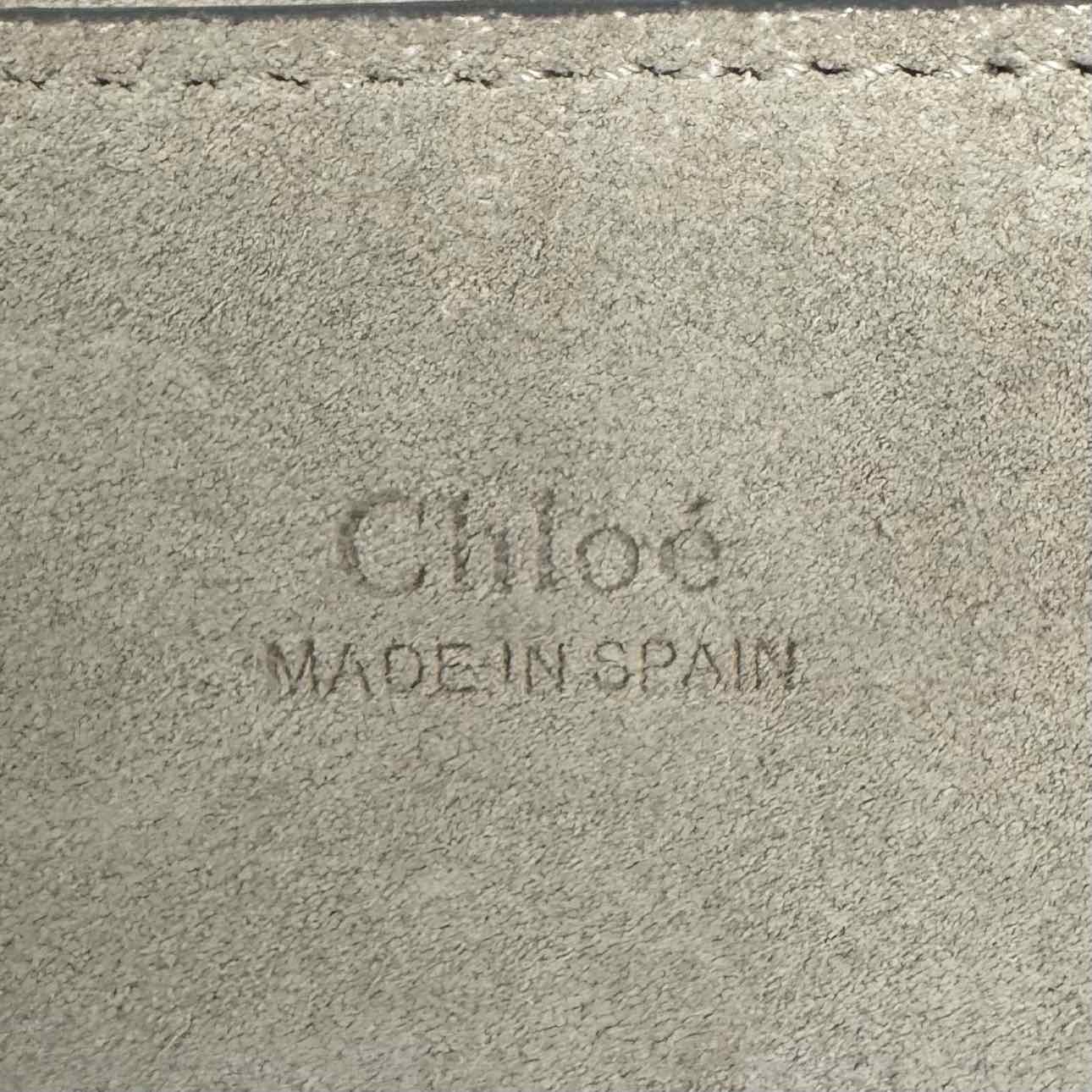 CHLOE Suede Calfskin Small Faye Crossbody Red