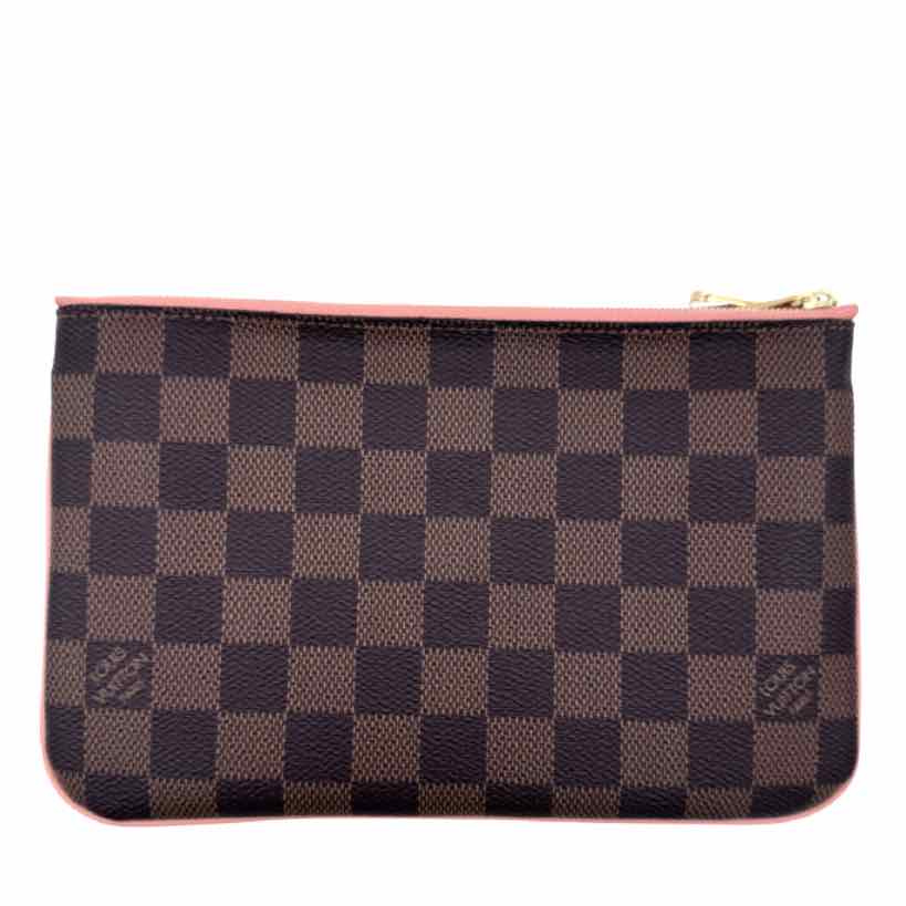 LOUIS VUITTON Double Zip Pochette Damier Ebene (pre-owned)