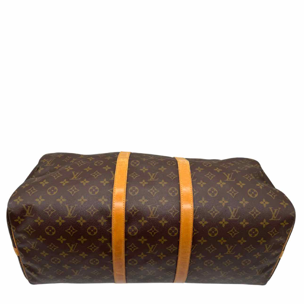 LOUIS VUITTON Monogram Canvas Keepall Bandouliere 55 Brown (Pre-Owned)