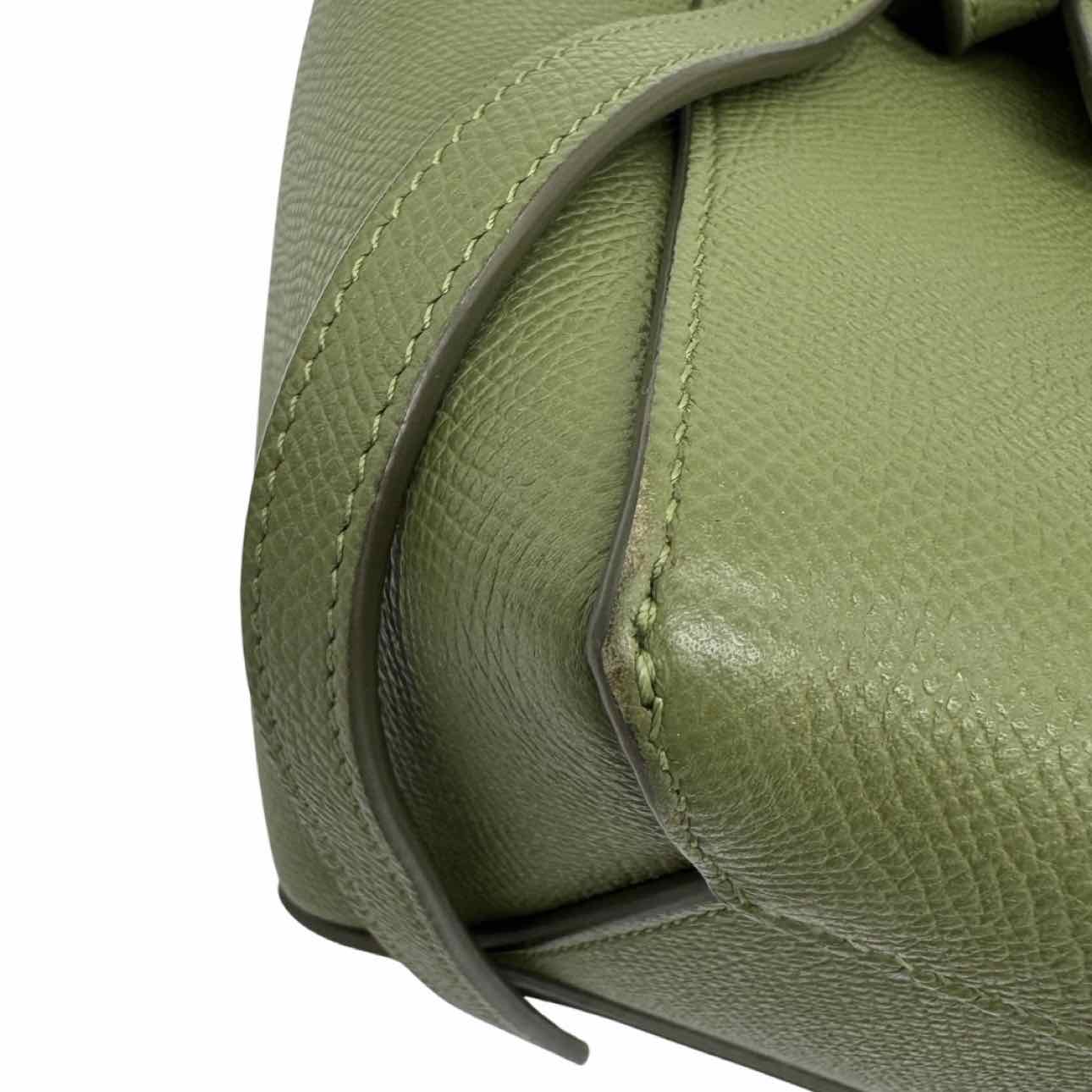 CELINE Grained Calfskin Micro Belt Bag Khaki