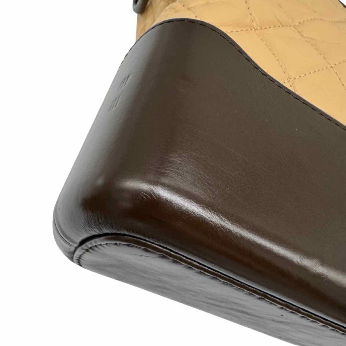 CHANEL Aged Calfskin Medium Gabrielle Hobo Bag Beige