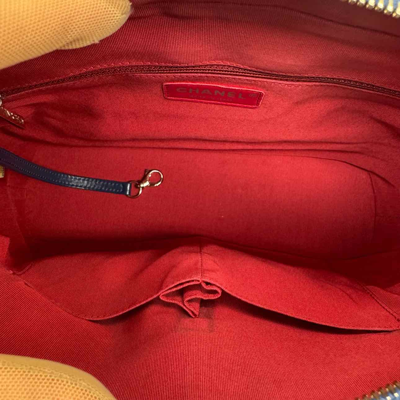 CHANEL Aged Calfskin Quilted Medium Gabrielle Hobo Bag Navy