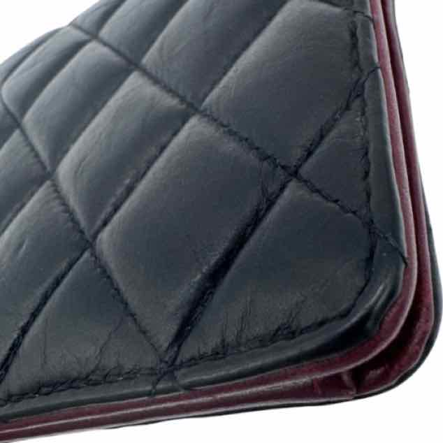 CHANEL Aged Calfskin Quilted Re-Issue Yen Wallet Black (Pre-Owned)