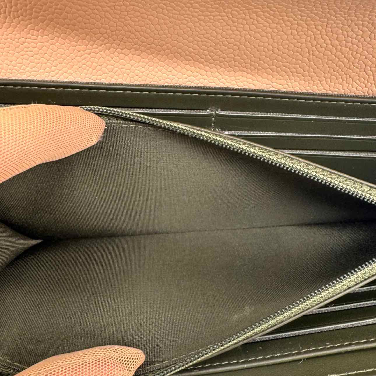 CHANEL Calfskin Matelasse Long Boy Flap Wallet Beige