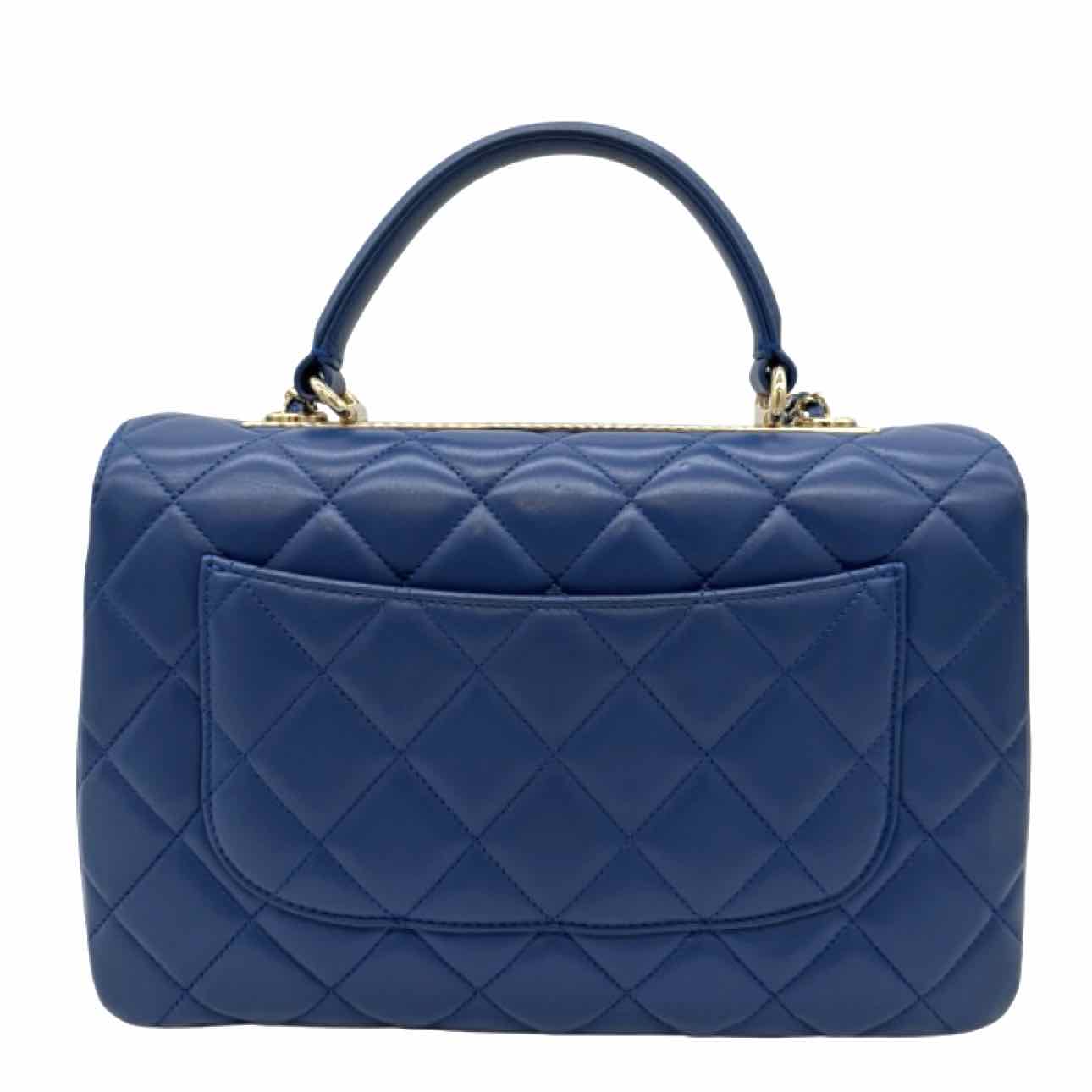 CHANEL Lambskin Medium Trendy CC Top Handle Shoulder Bag