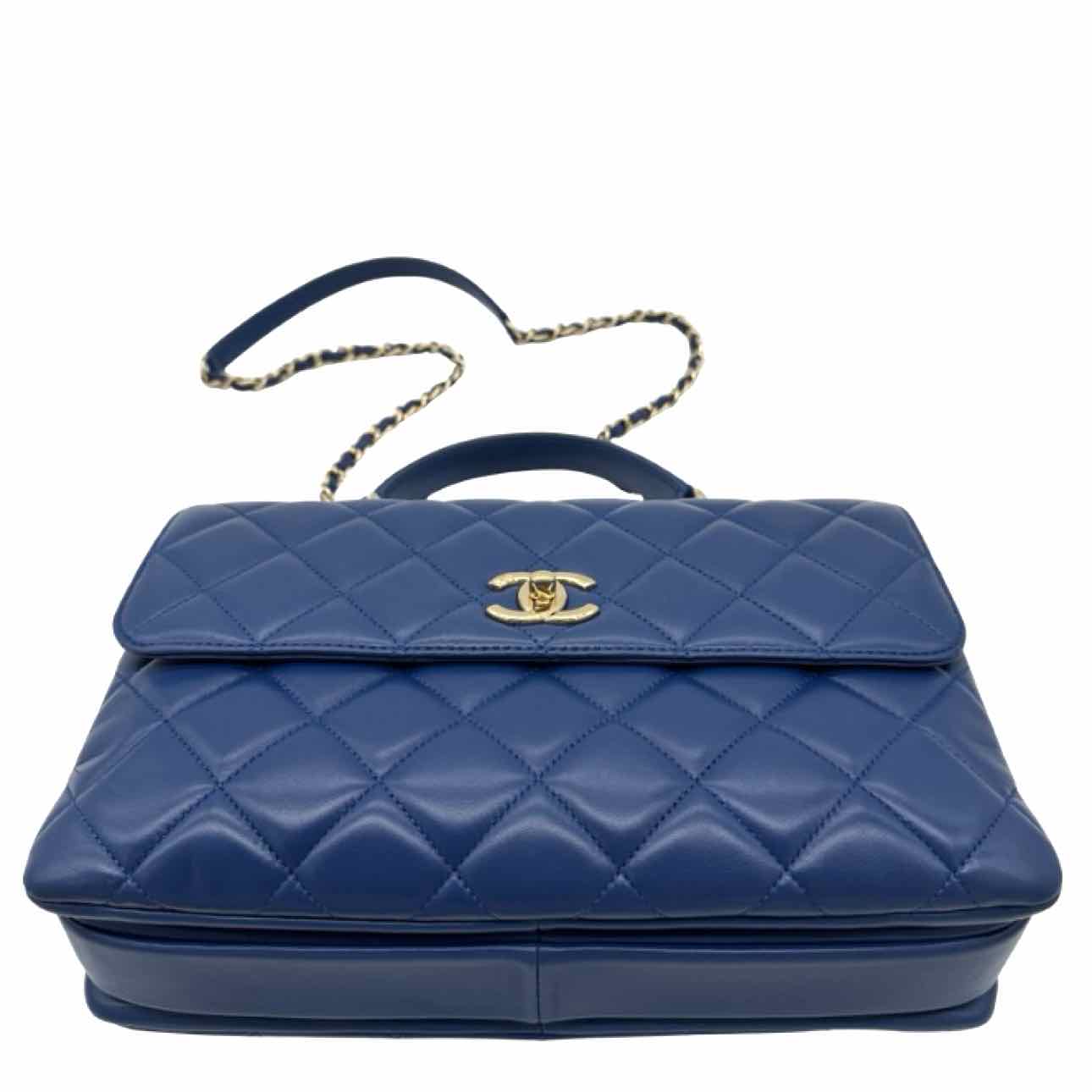 CHANEL Lambskin Medium Trendy CC Top Handle Shoulder Bag
