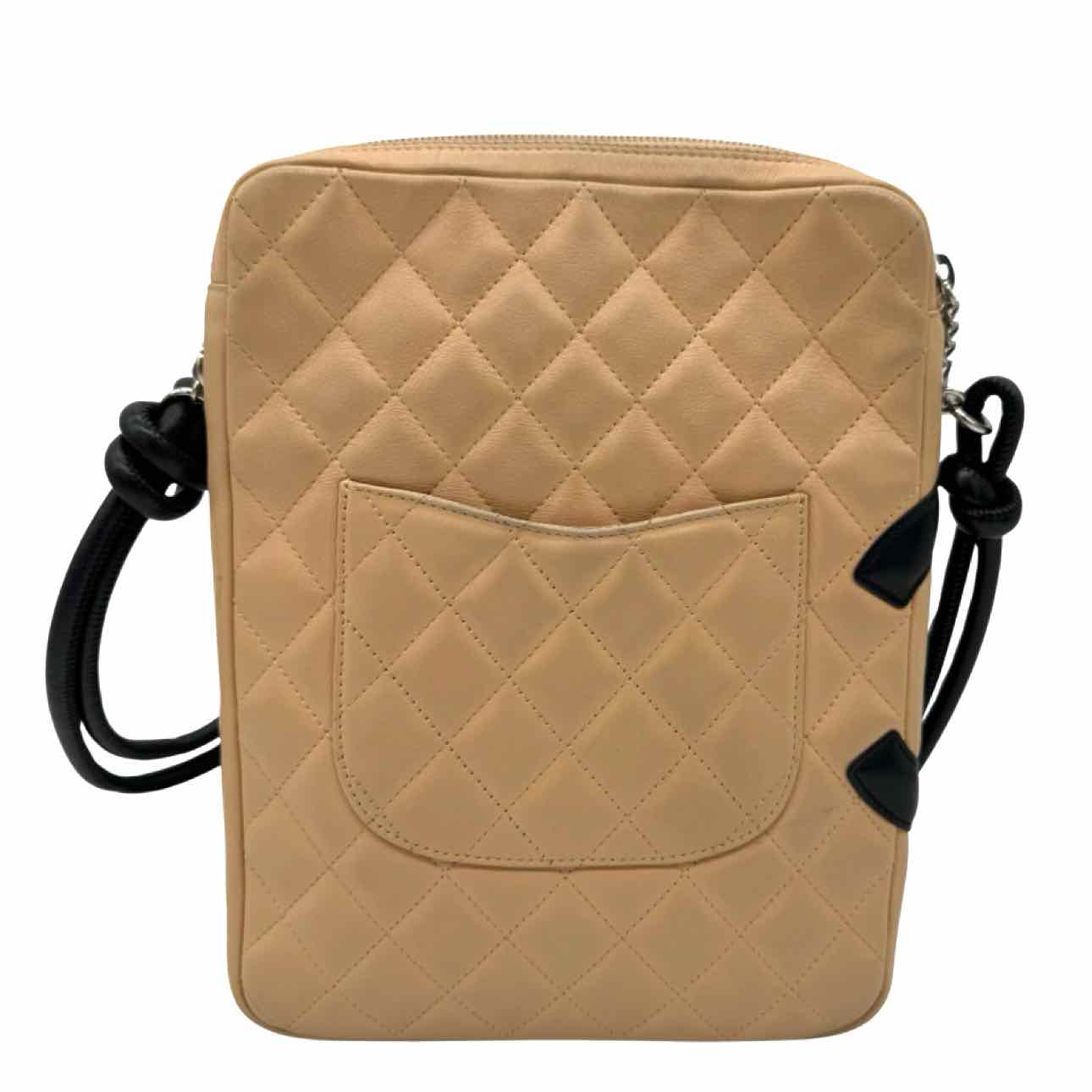 CHANEL Quilted Calfkin Cambon Ligne Messenger Bag