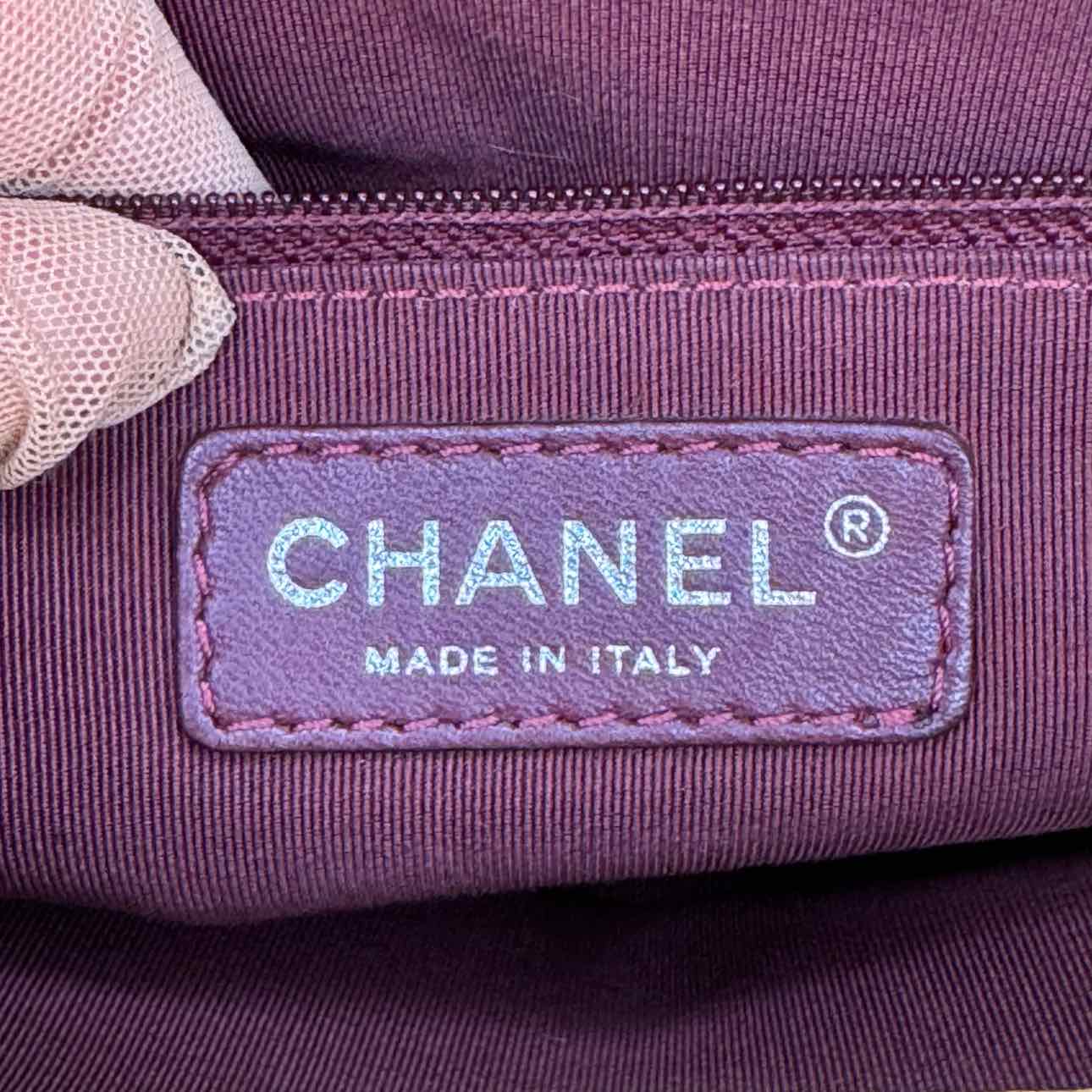 CHANEL Quilted Caviar French Riviera Tote Bag Yellow