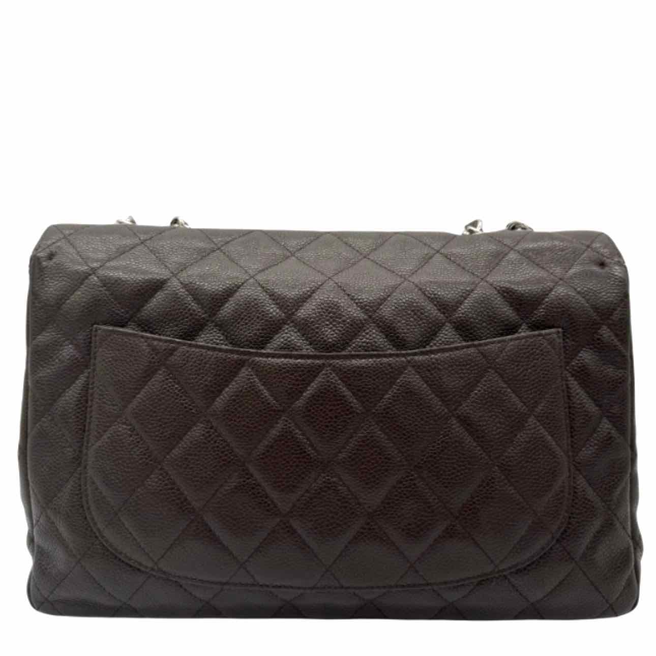 CHANEL Quilted Caviar Jumbo Timeless Single Flap