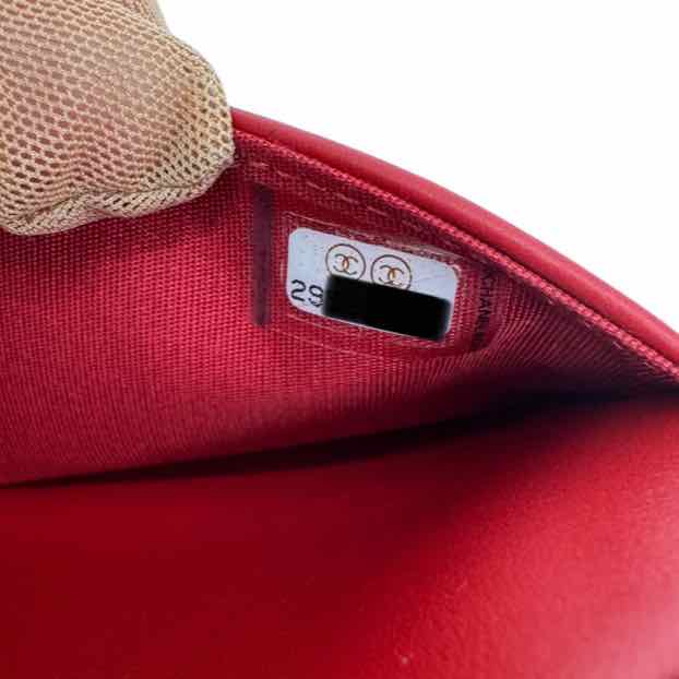CHANEL Quilted Caviar Boy Wallet On Chain (Pre-Owned)
