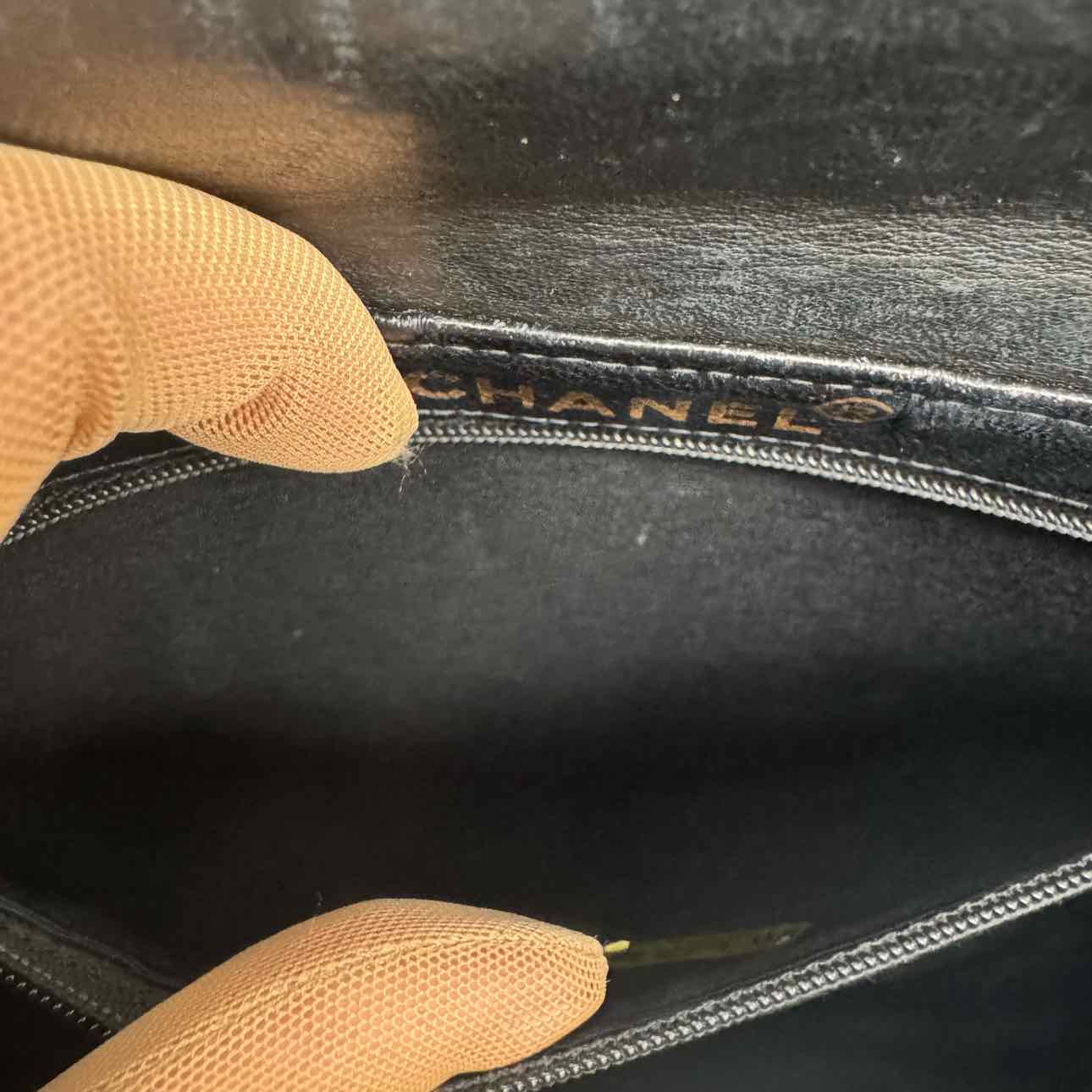 CHANEL Quilted Lambskin Double Sided Tall Flap Black