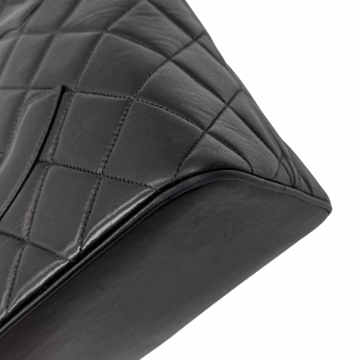 CHANEL Quilted Lambskin Medallion Tote Black