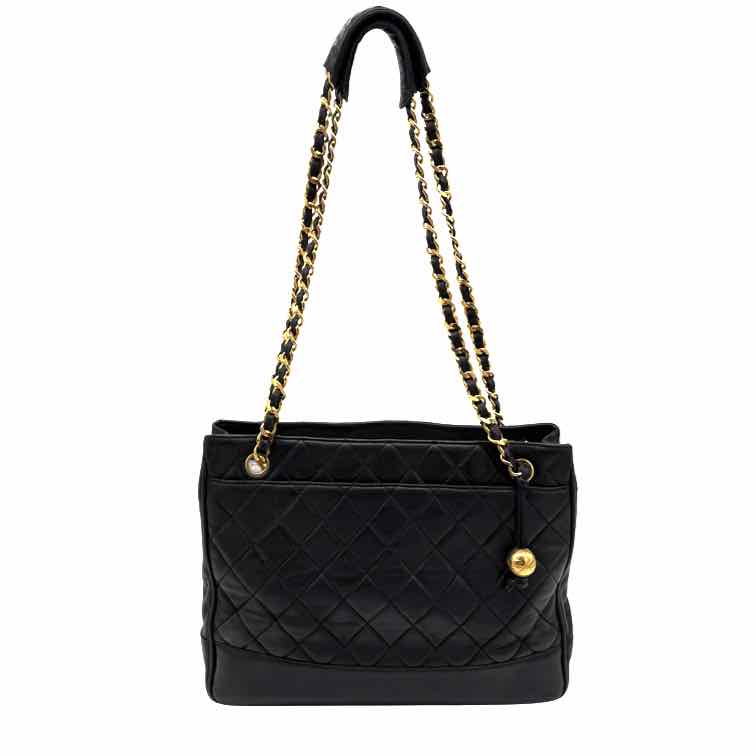 CHANEL Quilted Lambskin Shopping Bag