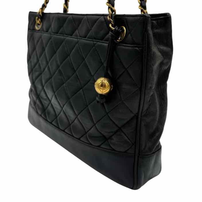 CHANEL Quilted Lambskin Shopping Bag