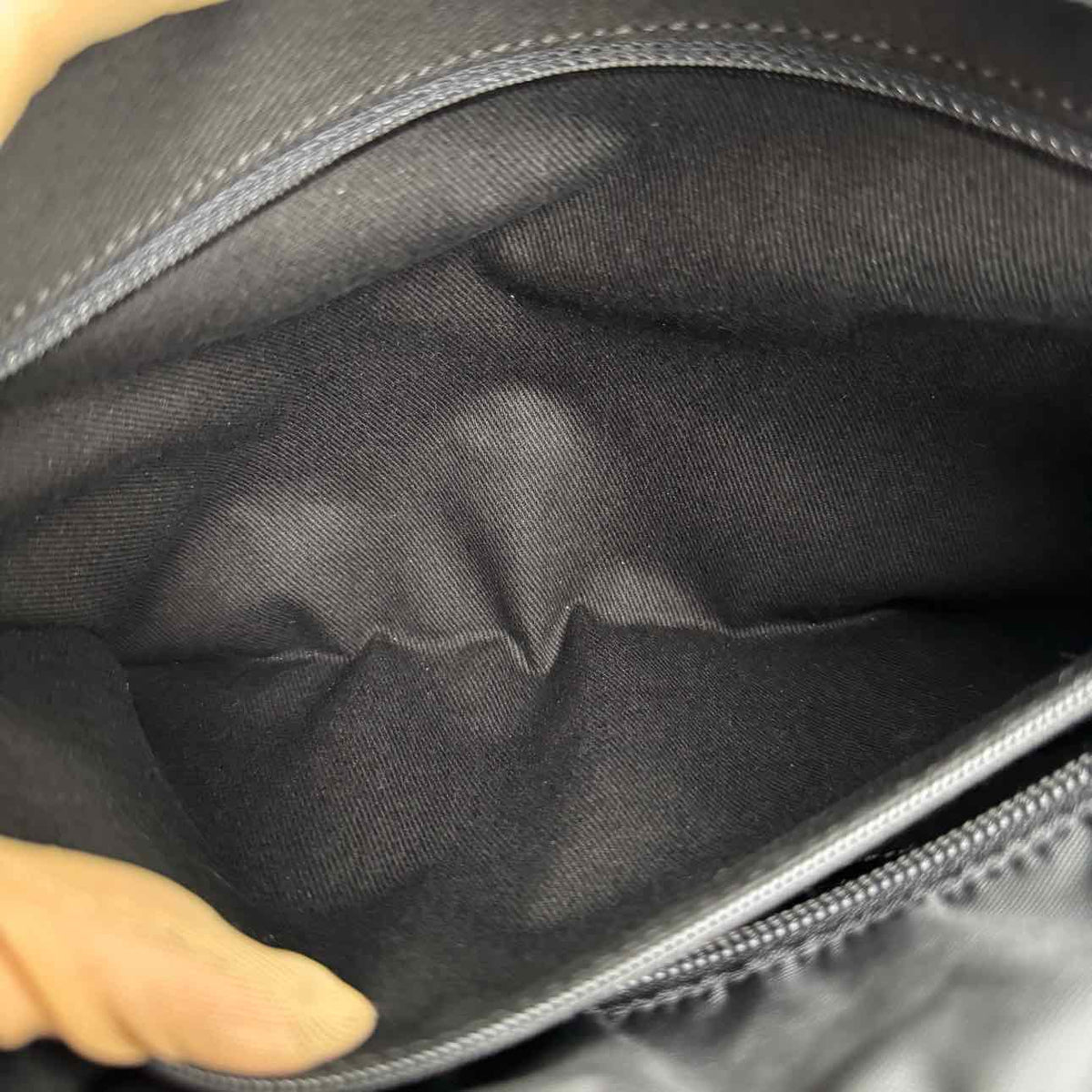 CHANEL Quilted Nylon Calfskin CC Paris New York Tote Bag Black