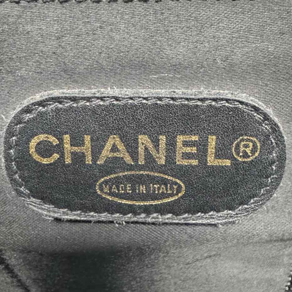 CHANEL Vintage Matelasse Cavier Briefcase Black