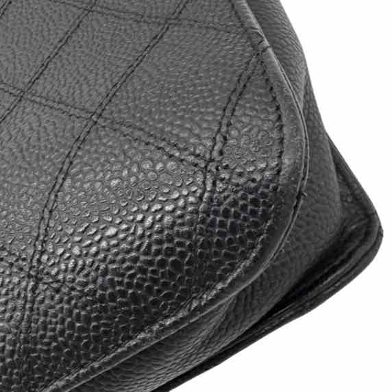 CHANEL Vintage Matelasse Cavier Briefcase Black
