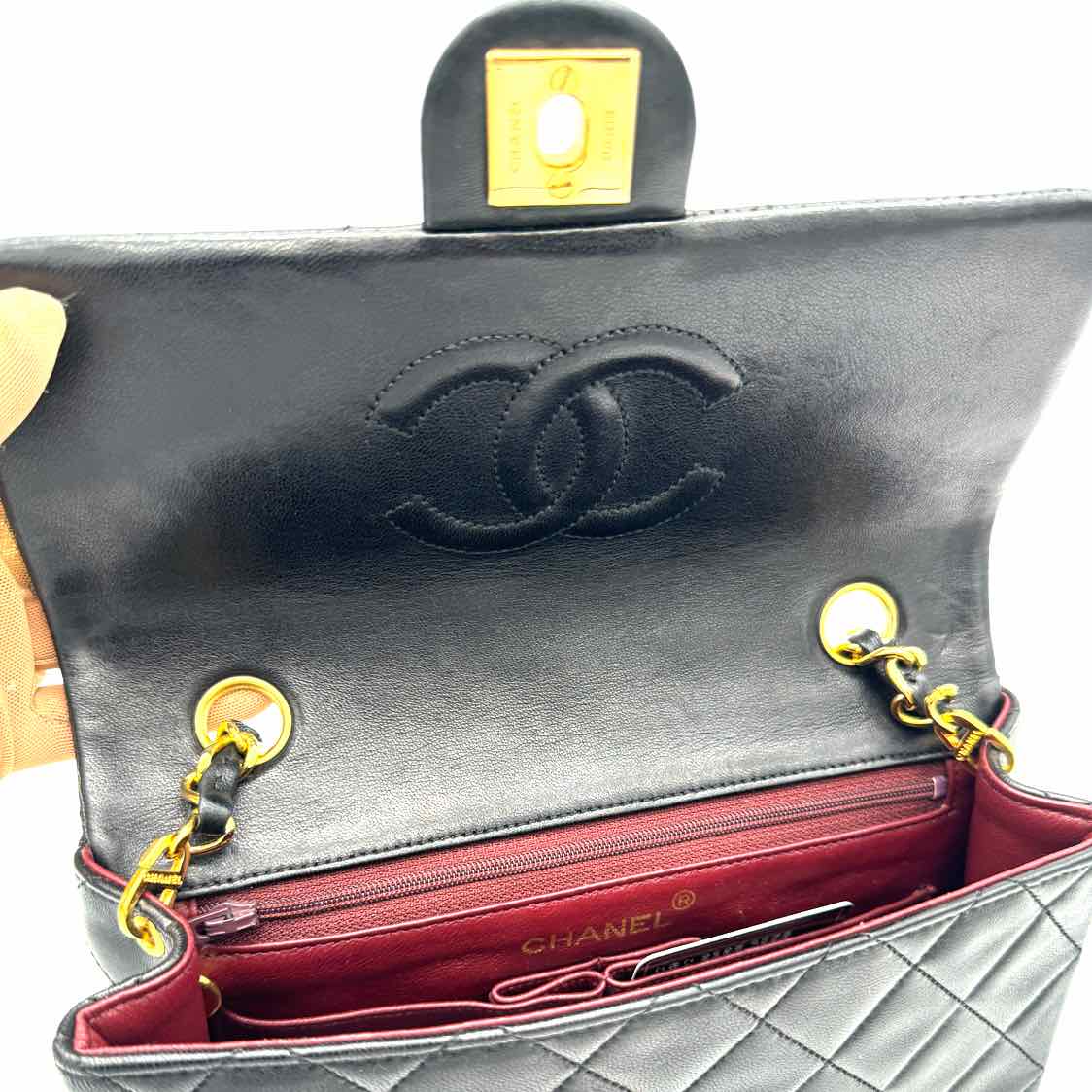 Chanel Lambskin Small Single Flap Black (Pre-Owned)