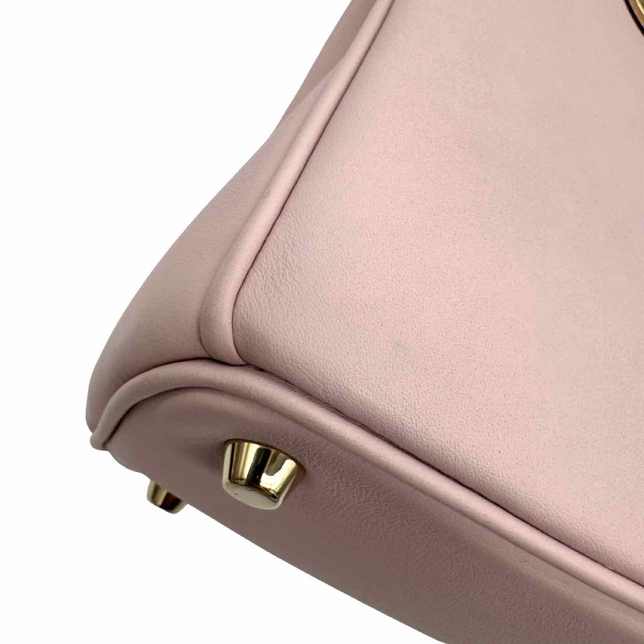 DIOR Calfskin Leather Medium Diorissimo Tote Bag Powder Pink