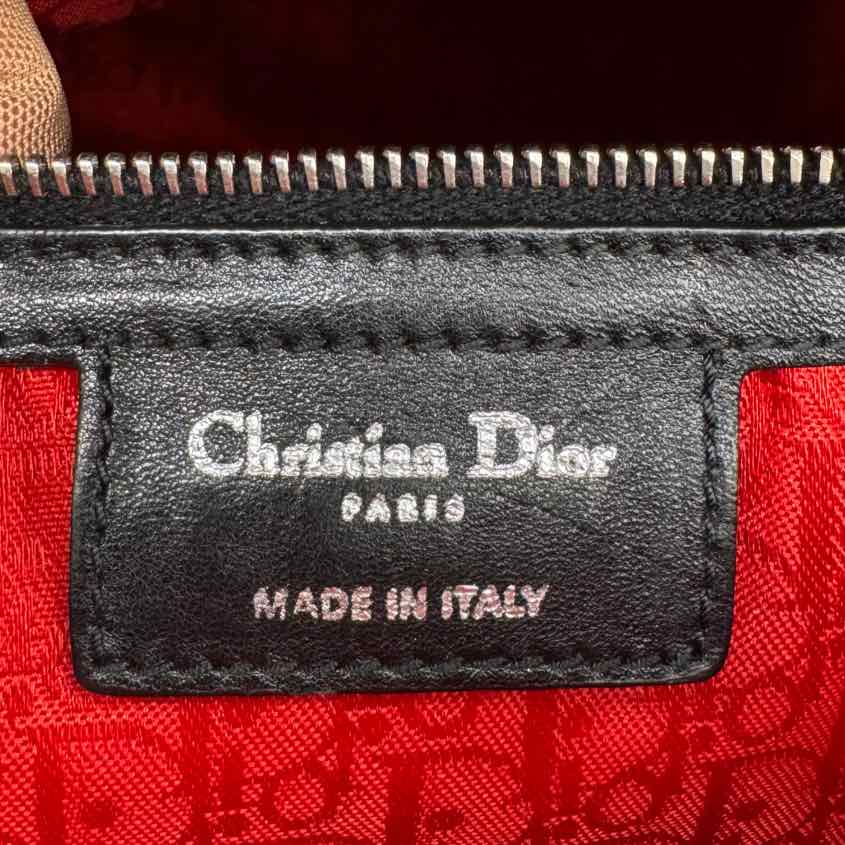 DIOR Cannage Lambskin Extra Large Lady Dior Tote Black