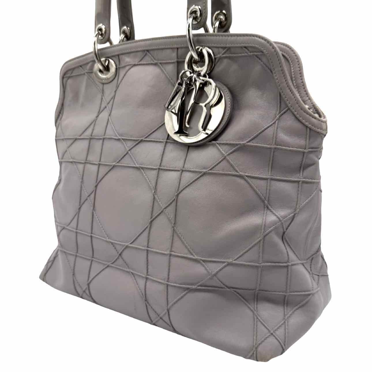 DIOR Cannage Lambskin Granville Lavender Tote