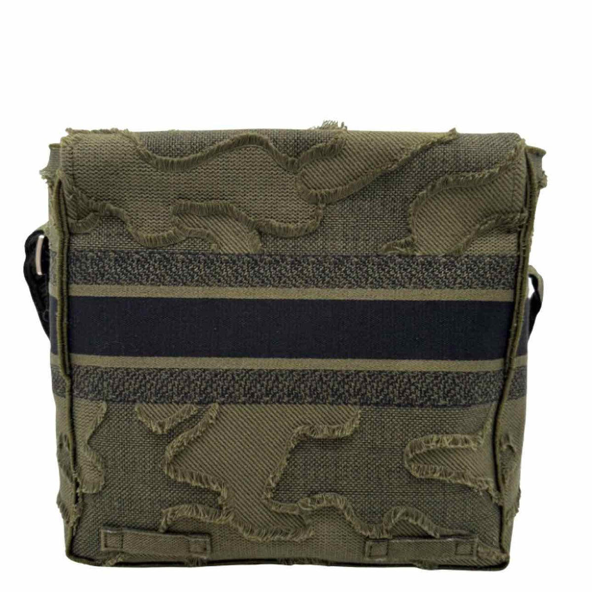 DIOR Embroidered Canvas Diorcamp Messenger Bag Khaki