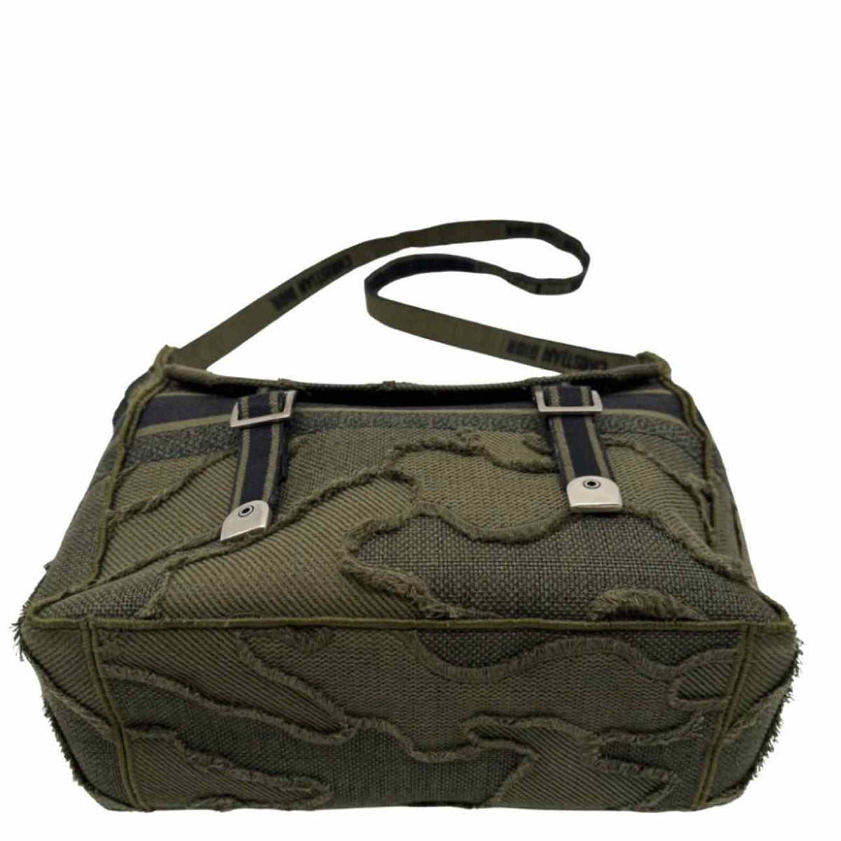 DIOR Embroidered Canvas Diorcamp Messenger Bag Khaki
