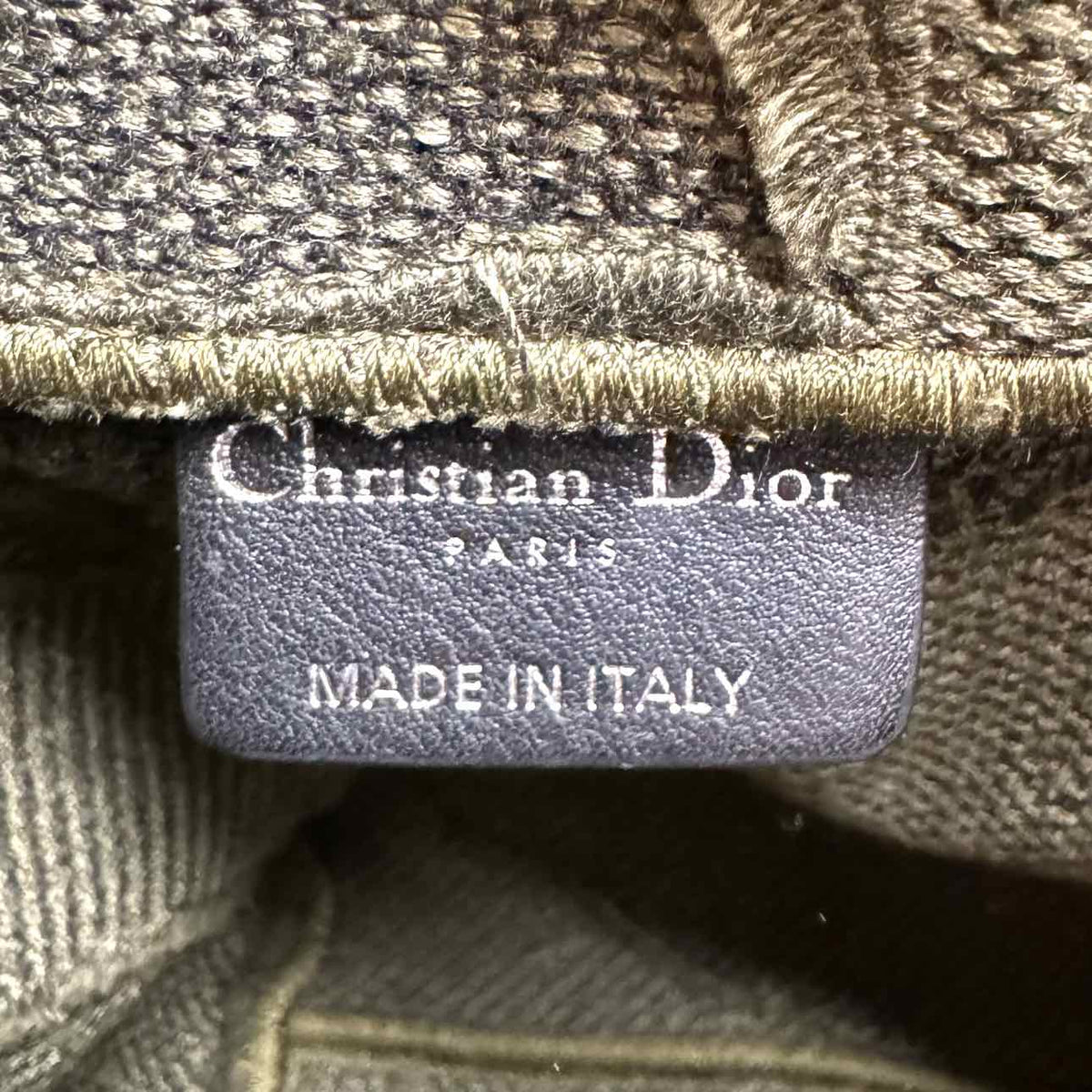DIOR Embroidered Canvas Diorcamp Messenger Bag Khaki