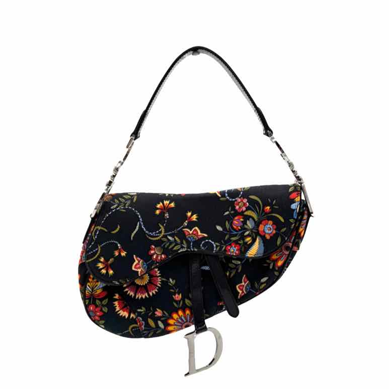 DIOR Floral Saddle Bag (Pre-Owned)
