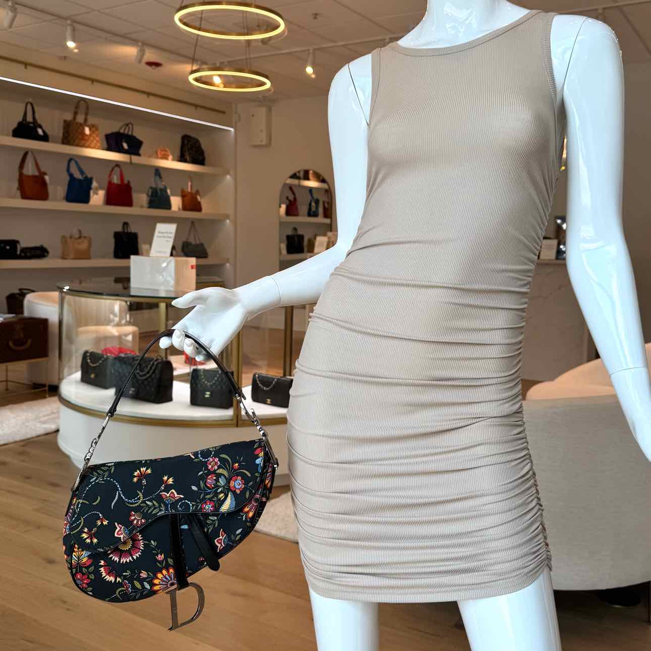 DIOR Floral Saddle Bag (Pre-Owned)