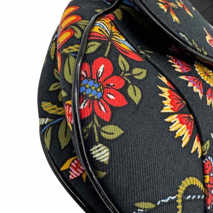 DIOR Floral Saddle Bag (Pre-Owned)