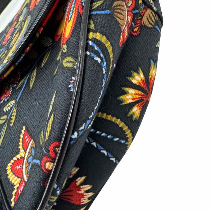 DIOR Floral Saddle Bag (Pre-Owned)
