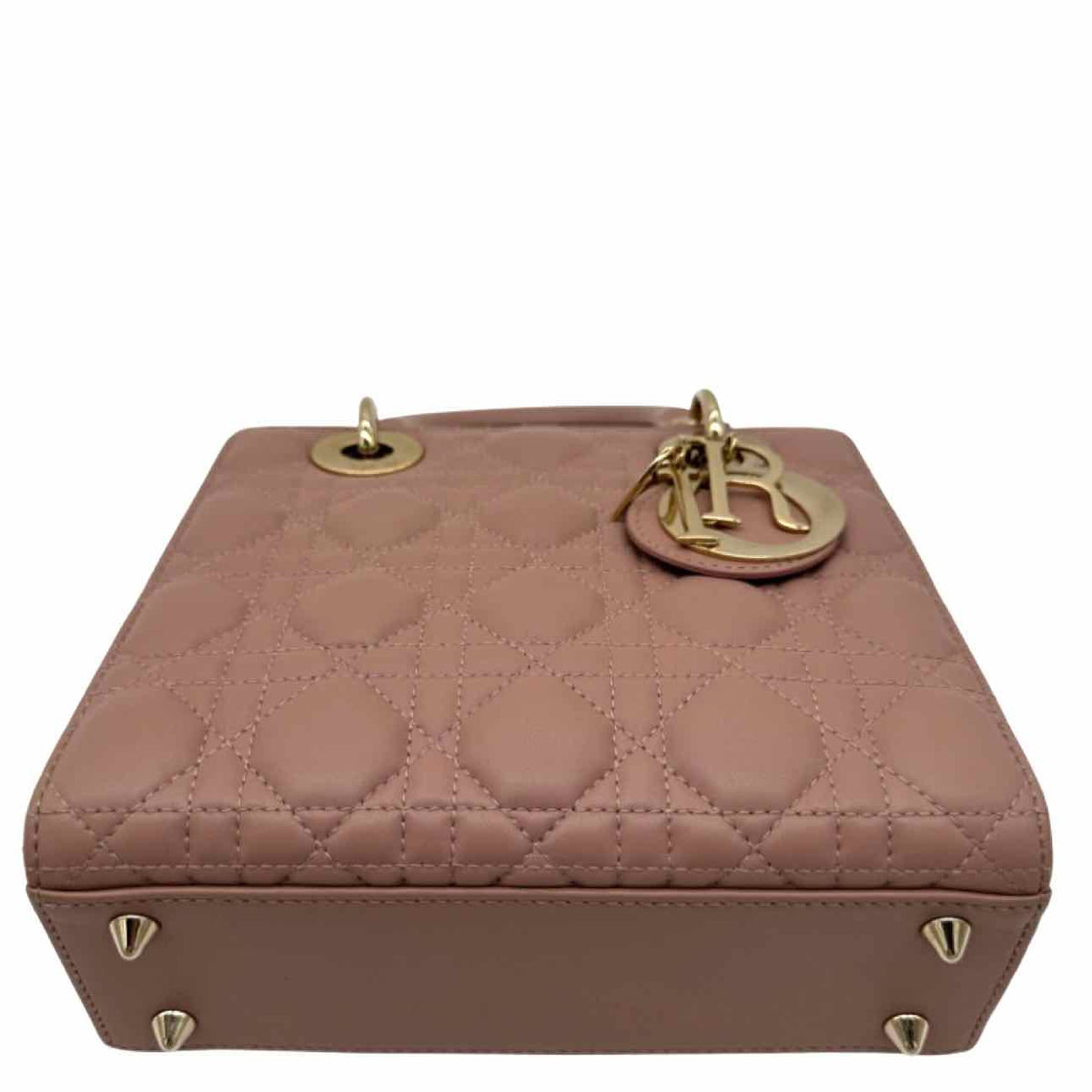 DIOR Lambskin Cannage Leather Small My ABCDior Lady Dior Beige