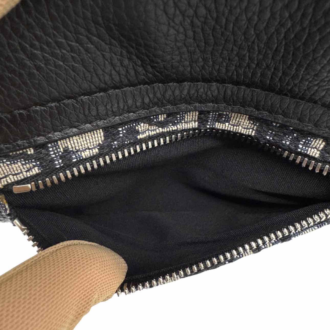 DIOR Oblique Jacquard Saddle Messenger Bag Navy/Black