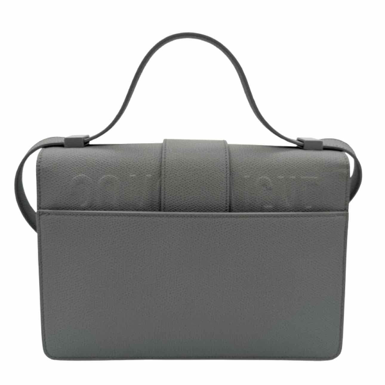 DIOR Ultra-Matte Grained Calfskin30  Montagne Flap Bag Stone Gray