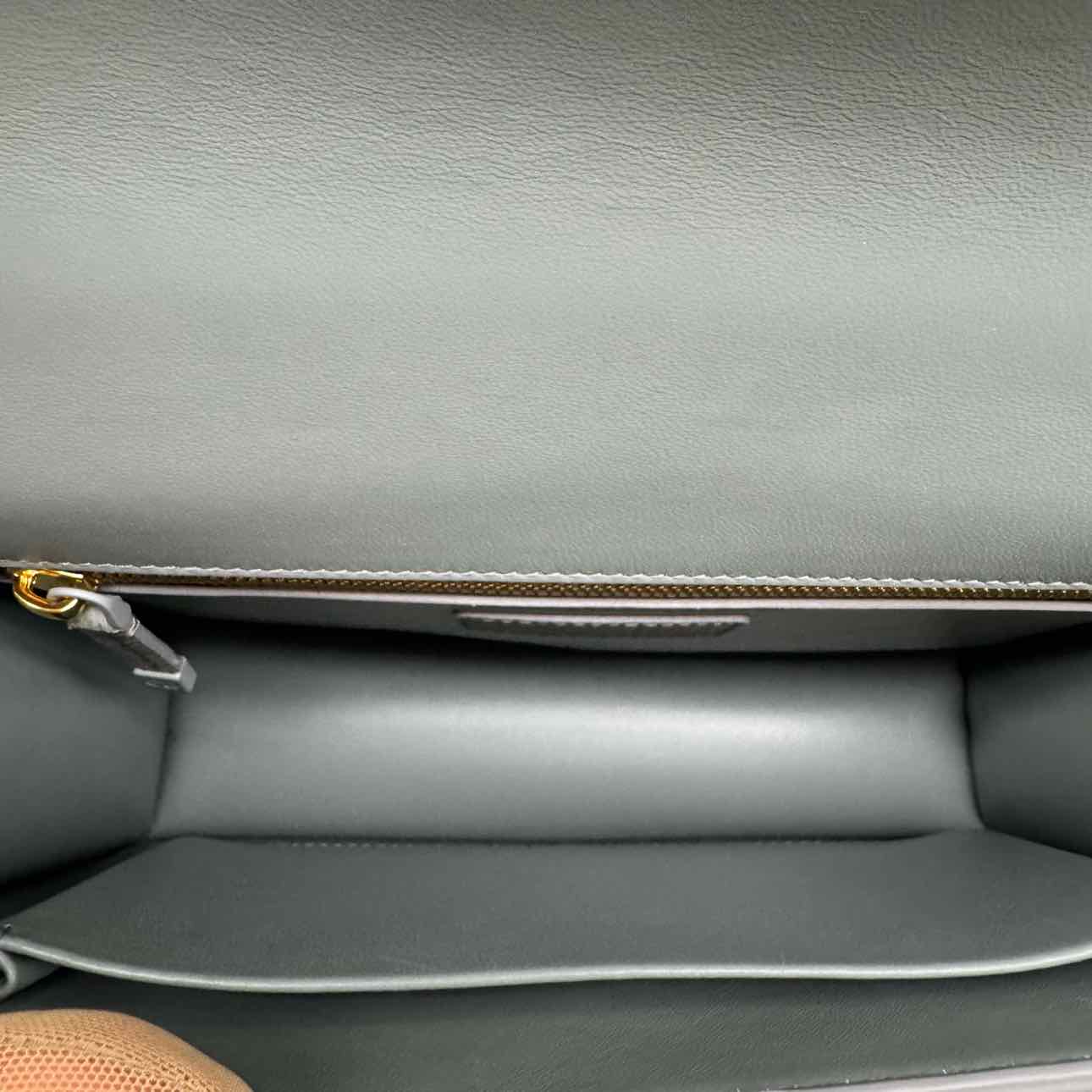 DIOR Ultra-Matte Grained Calfskin30  Montagne Flap Bag Stone Gray