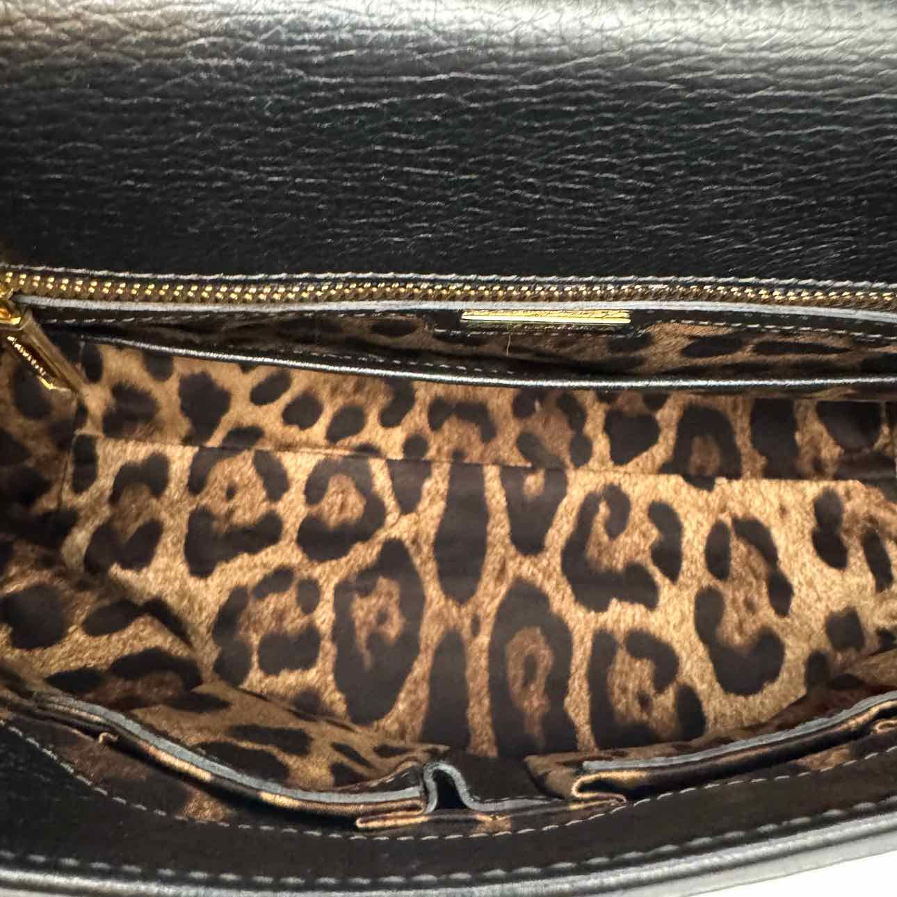 DOLCE & GABBANA Dauphine Large Miss Sicily Satchel Black (Pre-Owned)