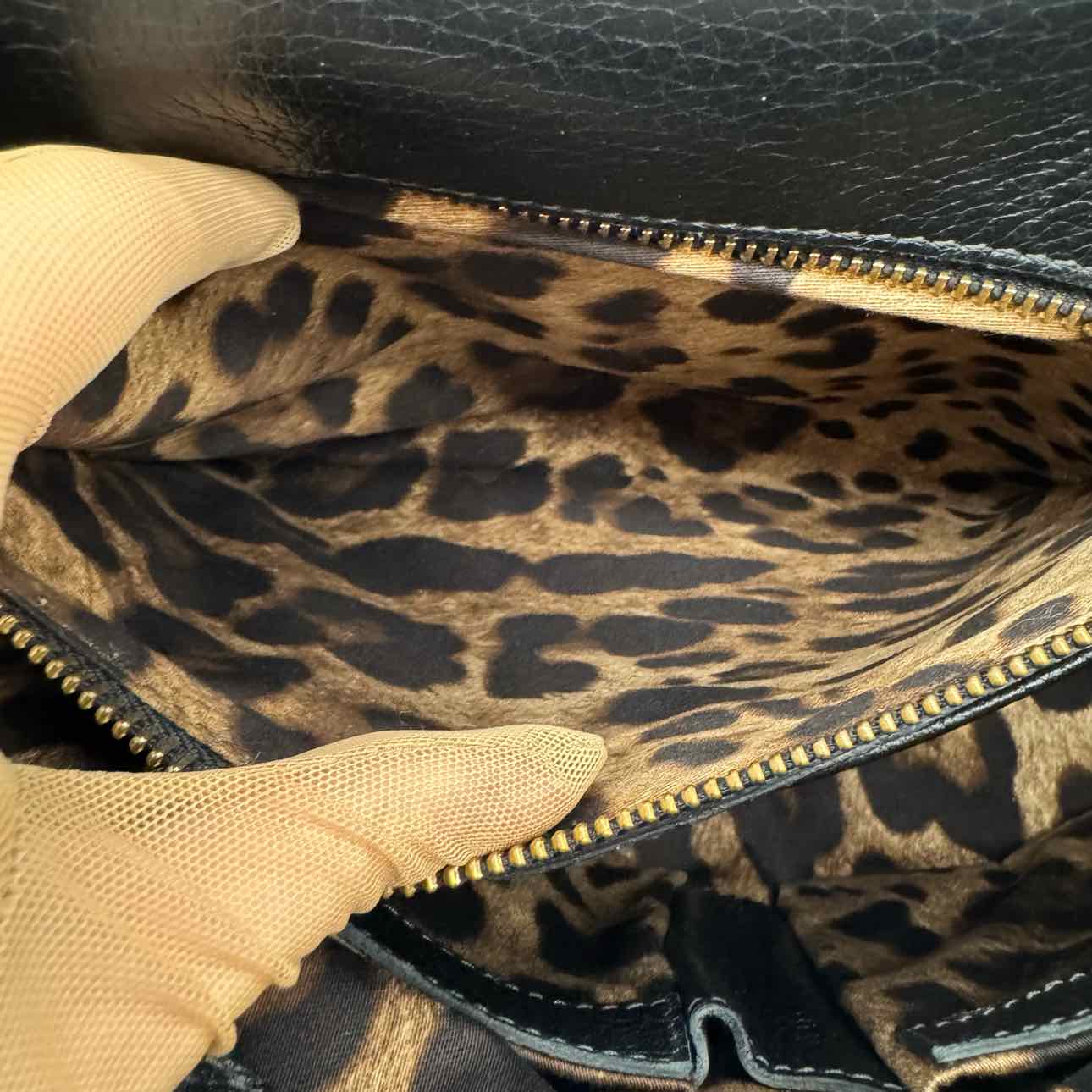 DOLCE & GABBANA Dauphine Large Miss Sicily Satchel Black (Pre-Owned)