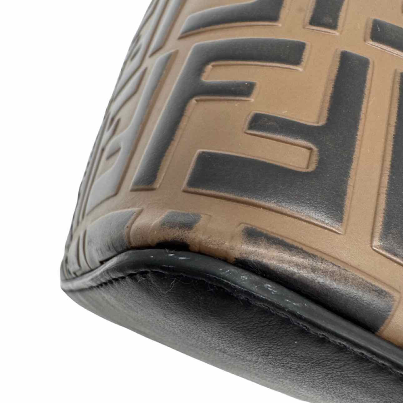 FENDI Vitello Grace F Is Fendi 1974 Embossed Grande Mon Tresor Bucket Bag