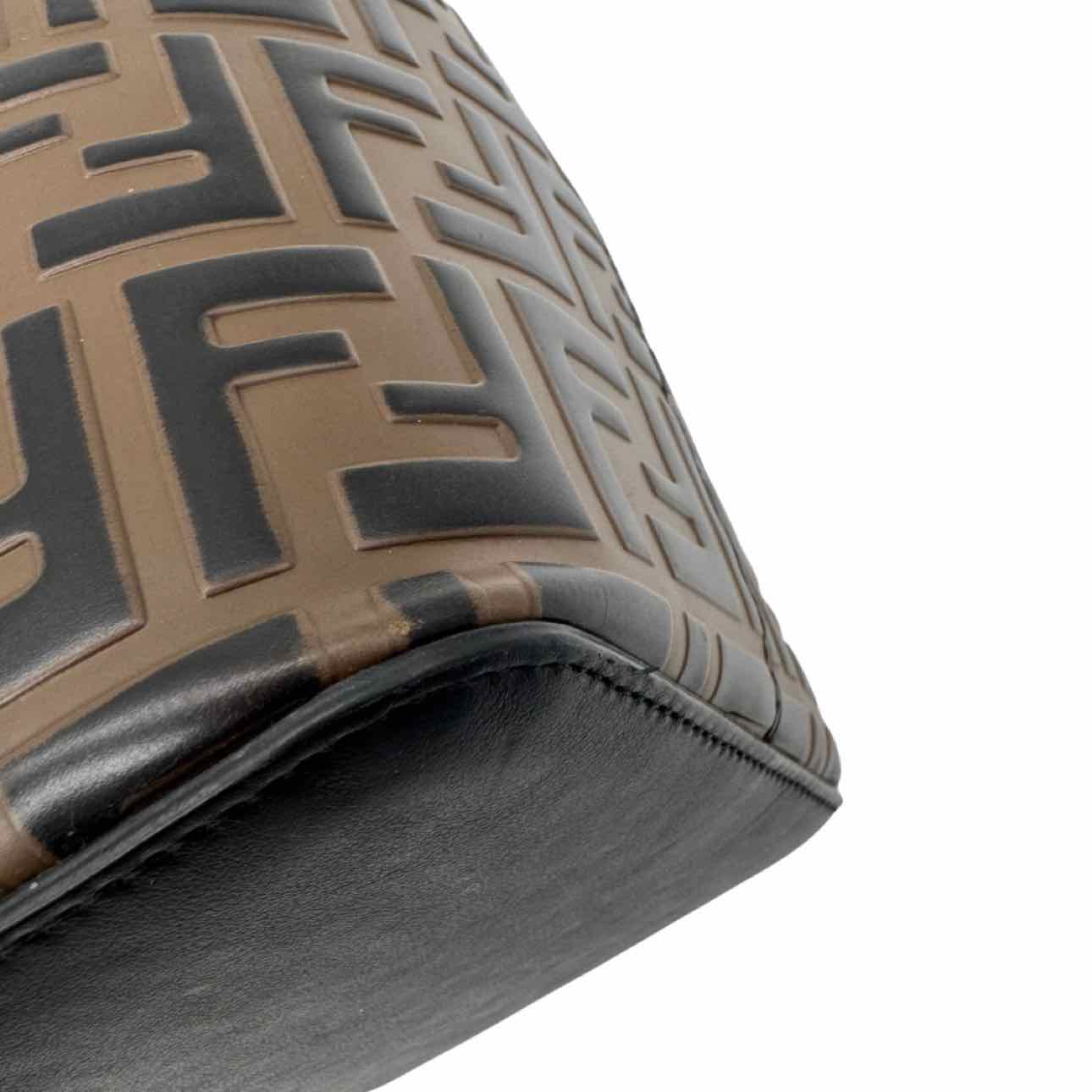 FENDI Vitello Grace F Is Fendi 1974 Embossed Grande Mon Tresor Bucket Bag