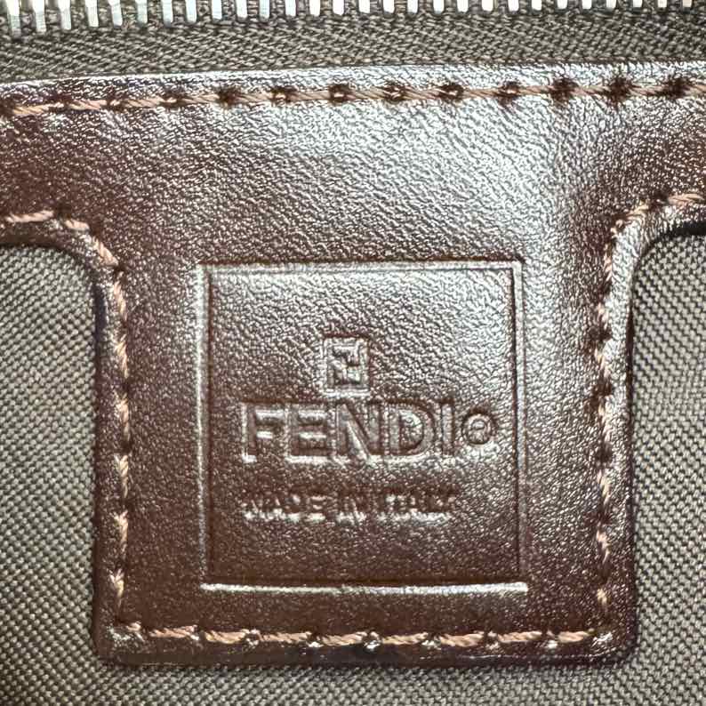 FENDI Zucca Canvas Mama Baguette Brown Shoulder Bag (Pre-Owned)
