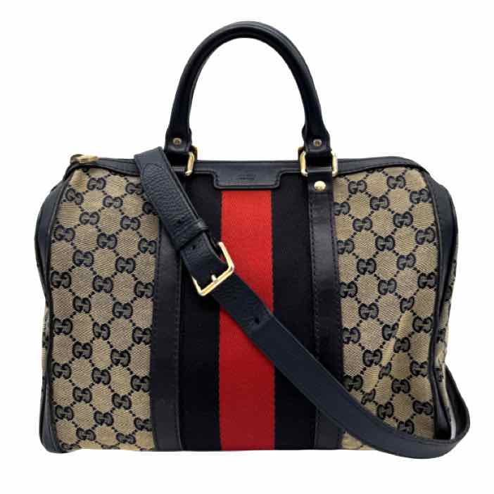 GUCCI Boston Medium Duffel Blue