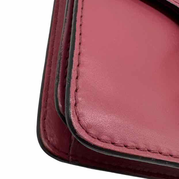 GUCCI Calfskin Double G 1973 Crossbody Burgandy