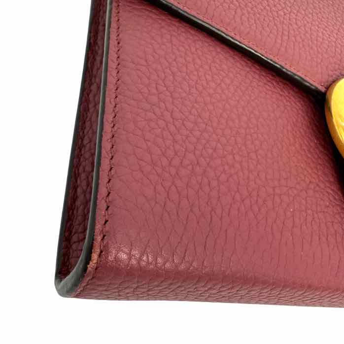 GUCCI Calfskin Marmont Chain Wallet Bois de Rose (Pre-Owned)