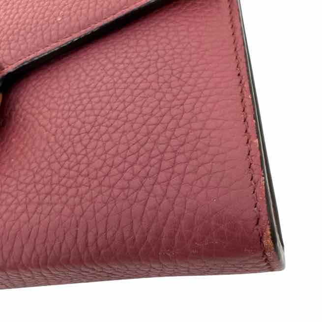 GUCCI Calfskin Marmont Chain Wallet Bois de Rose (Pre-Owned)