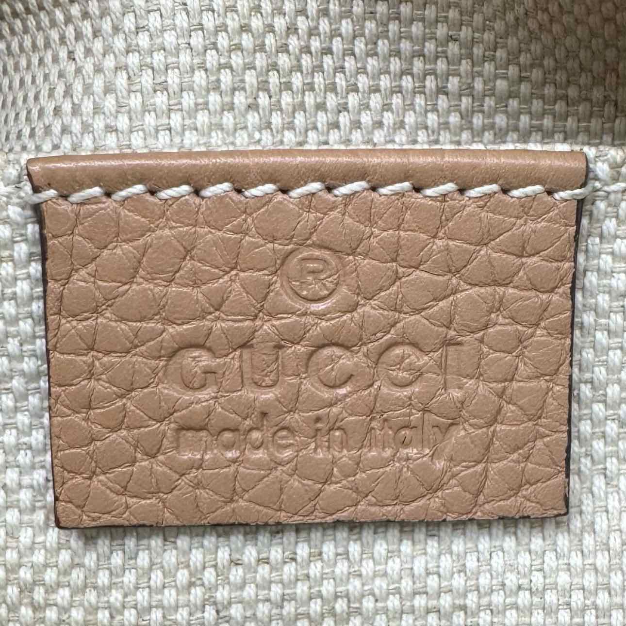 GUCCI Calfskin Small Soho Disco Camelia Crossbody