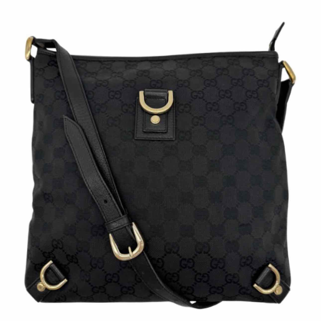 GUCCI Canvas Abbey Crossbody Black
