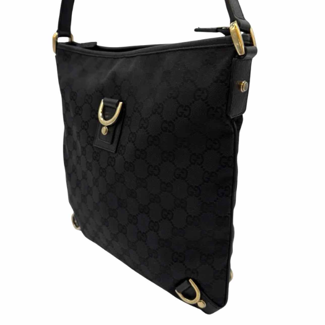 GUCCI Canvas Abbey Crossbody Black