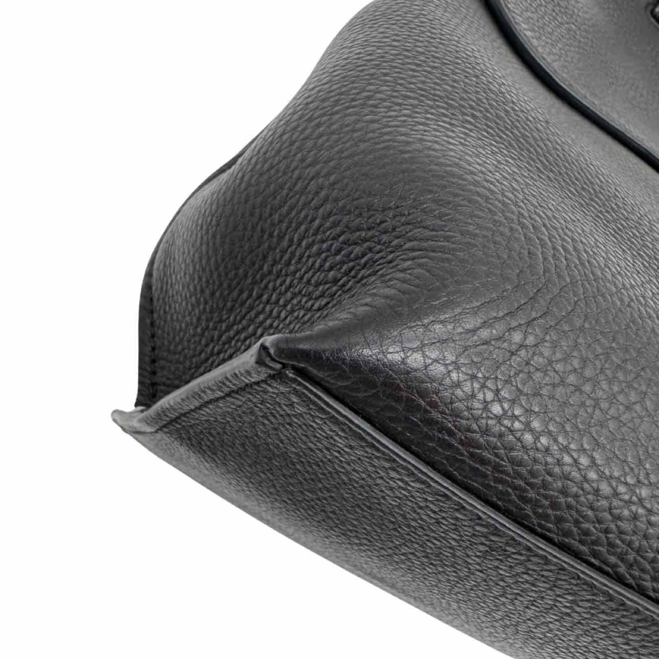 GUCCI Cellarius Calfskin Large Bamboo Daily Top Handle Bag Black